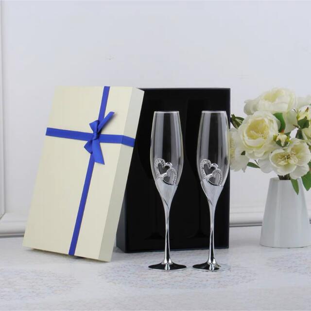 A058111上品ワイングラス ペア★レア 豪華カップ シャンパン グラス キラキラ