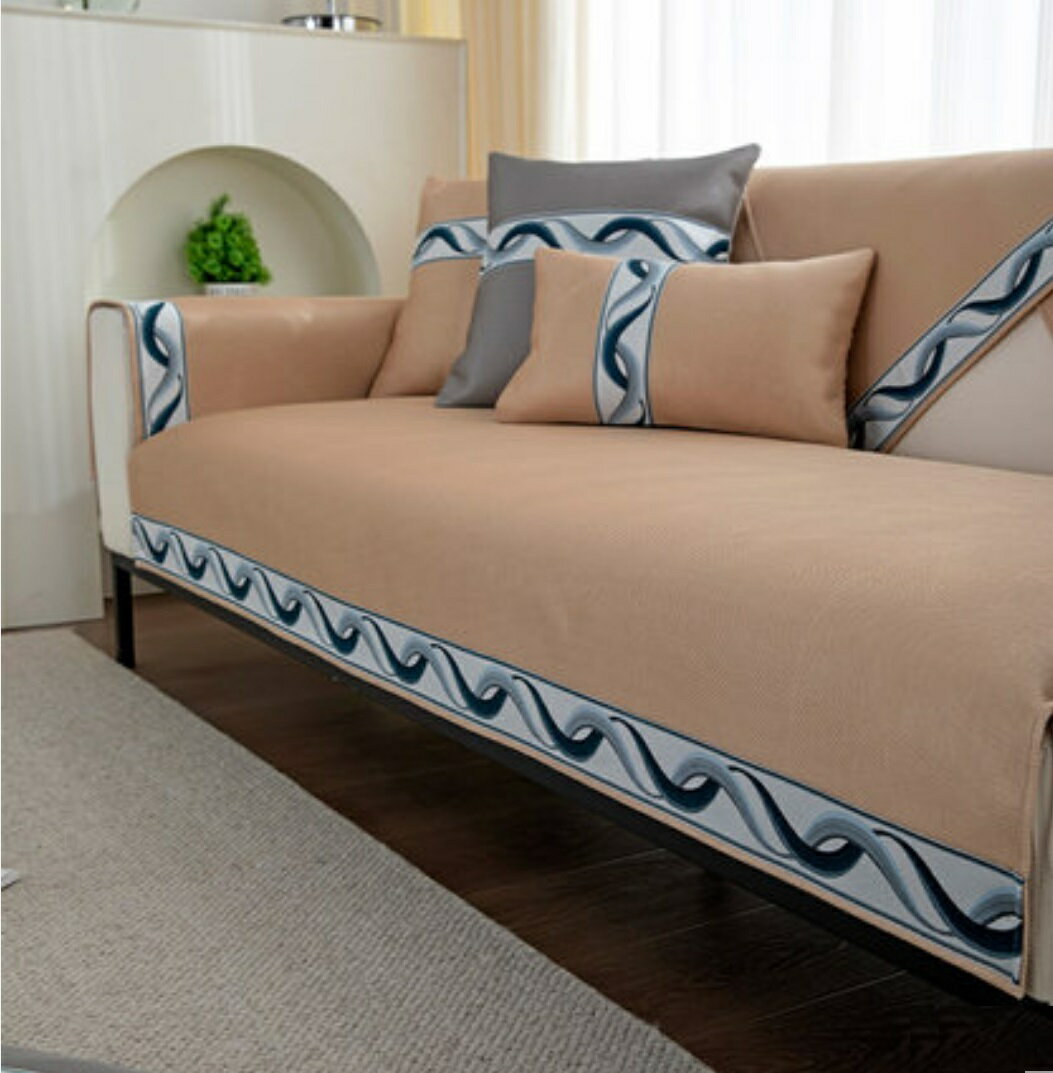 A052430SO161夏用冷感ソファーシート ソファーカバー シーズン通用タイプ サイズオーダー可能 滑りどめ..