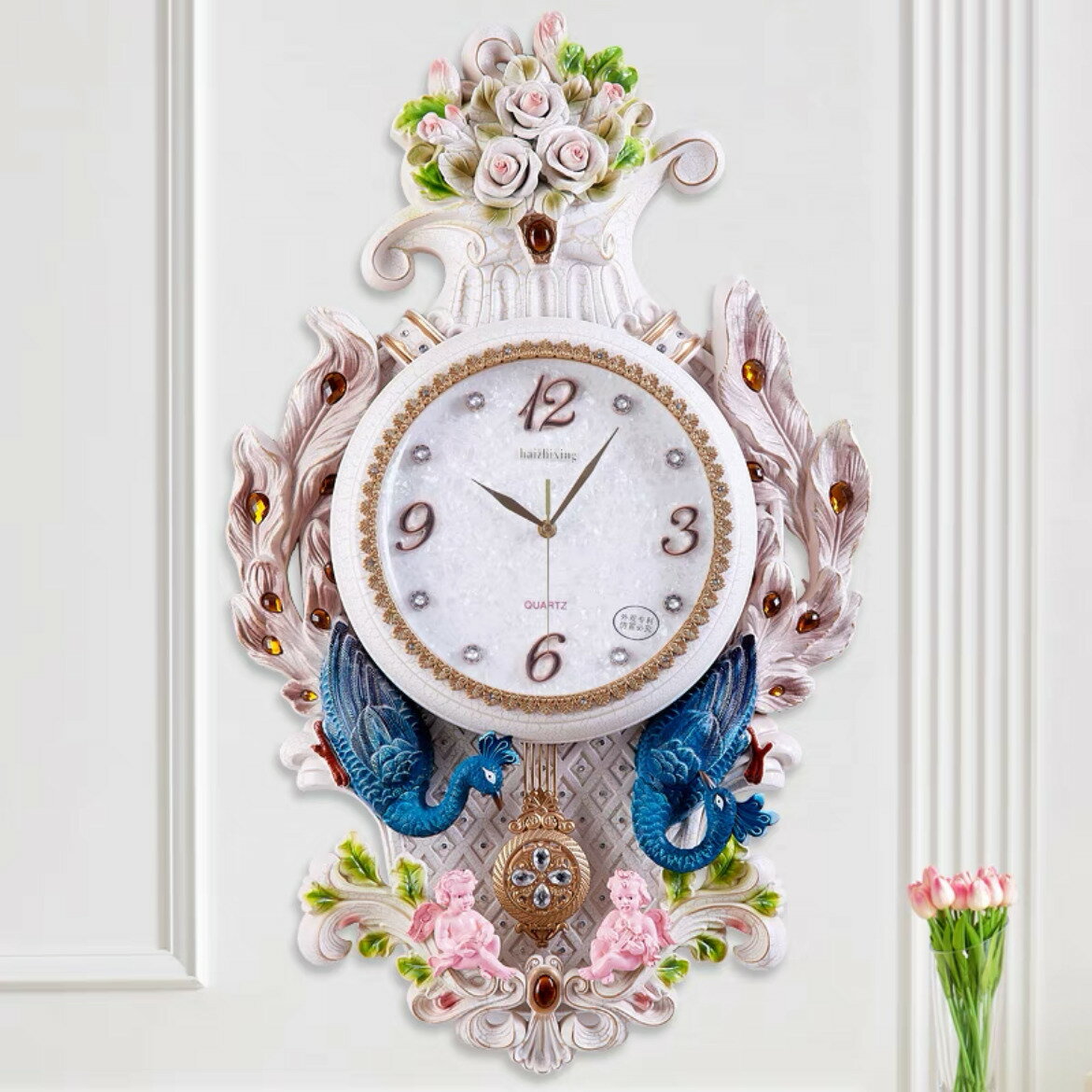 A002644高級クロック 壁掛け時計 かけ時計 部屋飾り