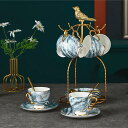 A041038ティー・コーヒーカップセット カップ&ソーサー6客セット .陶磁器ティーセット