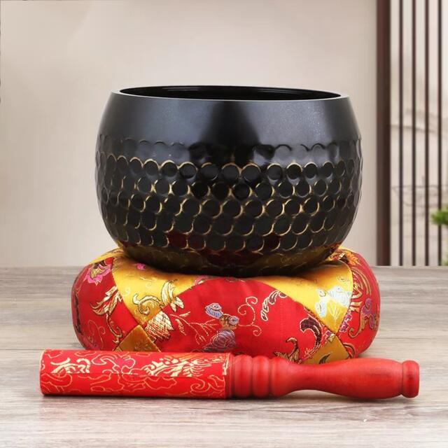 A041076極上品おりん 仏具 りん棒と座布団付き 直径21cm 磬子 きんす けいす