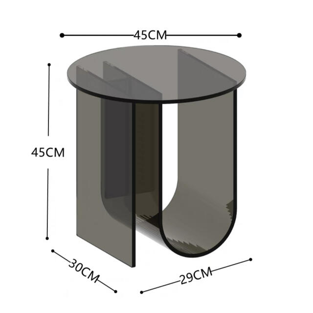 商品説明 ガラスより軽くて丈夫な高級感のあるアクリル素材を使用しました。透明感が上質で高級感のある雰囲気に引き立てます。お部屋を広く感じさせてくれます。【商品仕様】本体寸法：幅45&nbsp;x&nbsp;奥行45&nbsp;×高さ45cm...