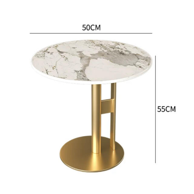 商品説明 【商品仕様】本体寸法：幅50&nbsp;×奥行50&nbsp;×高さ55&nbsp;cm商品状態：新品カラー：写真通り材質：金属、人造大理石、ラッカー塗装&nbsp;、他サイズの違うものもございます。（45cm）値段も変ってきます...