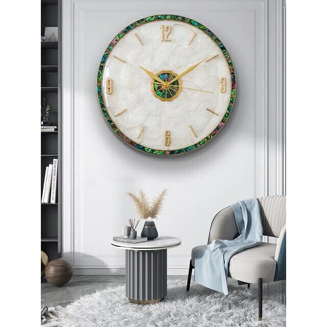 A041770高級感豪華時計 .壁掛け時計.静音.壁掛け時計 貝入れ