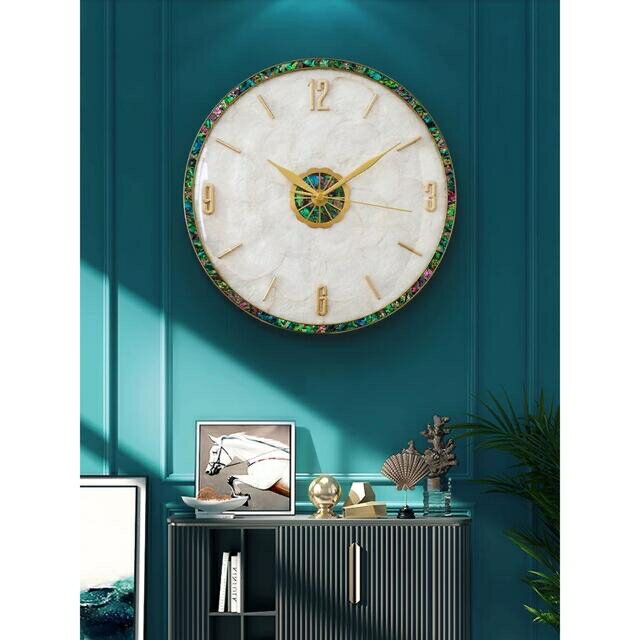 A041770高級感豪華時計 .壁掛け時計.静音.壁掛け時計 貝入れ [2]