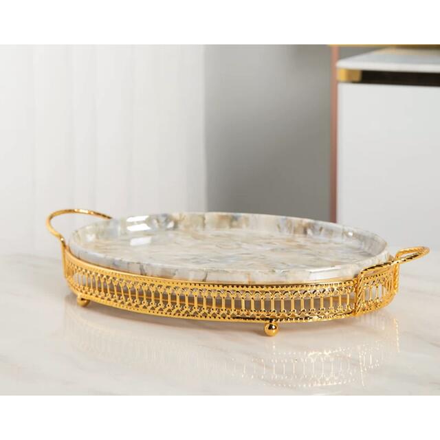 A041847高級果物皿　盛り皿 お菓子皿、フルーツプレート 豪華 果物カゴ お菓子鉢