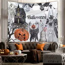 A042005ハロウィン タペストリー 壁掛け ポスター フォト 背景布 Halloween