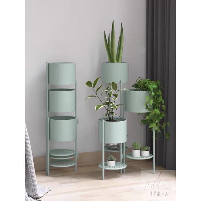 A042380フラワースタンド 園芸ラック 鉢スタンド ガーデニング植物スタンド花台 植物棚