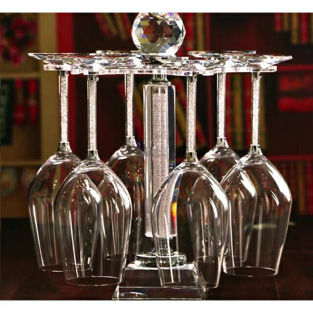 A055352ワイングラスラック ワイングラス収納 グラススタンド ワインホルダー　グラス付き