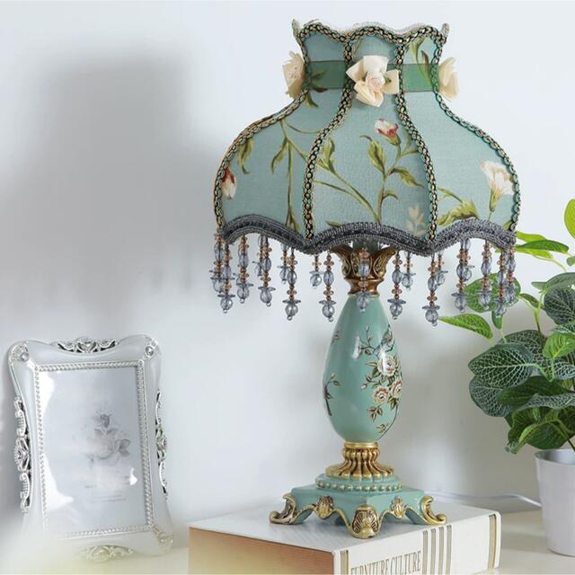 A011701照明 スタンドライト テーブルランプ デスクライト姫系雑貨 花柄 ローズステンド