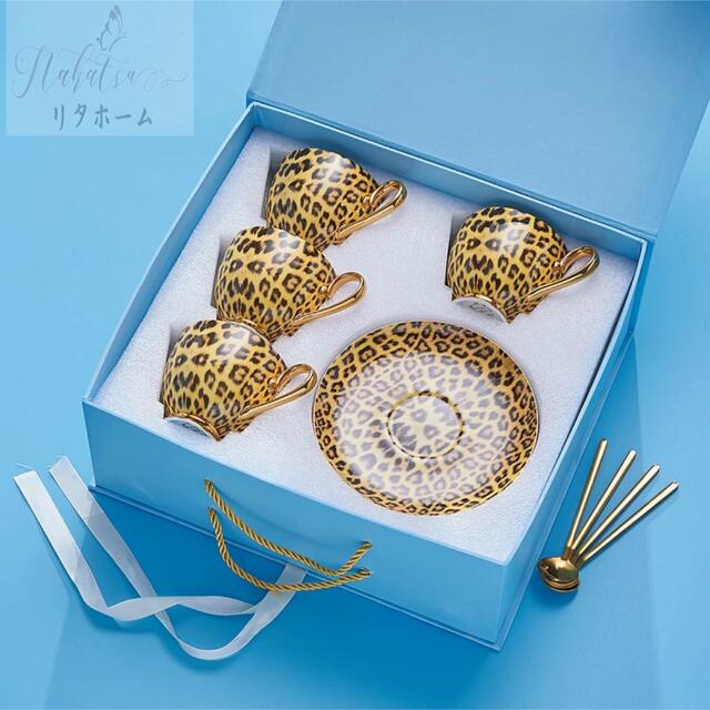 A055472ティー・コーヒーカップセット カップ＆ソーサー4客セット ．陶磁器ティーセット