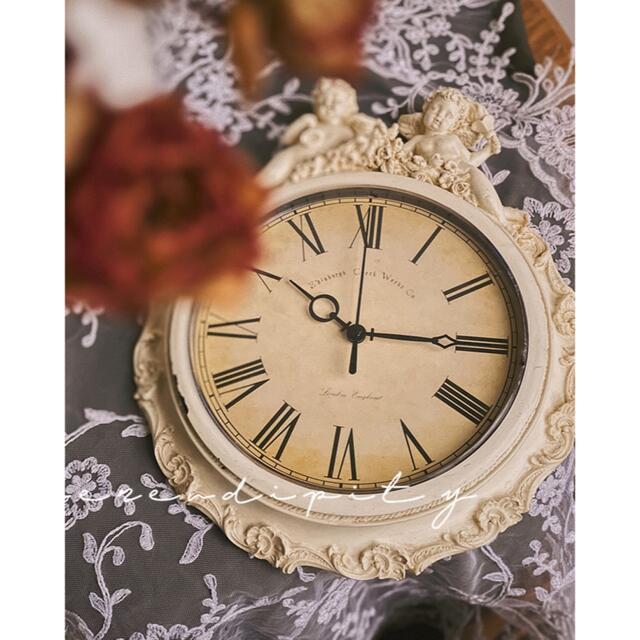A011709クロック。壁掛け時計 かけ時計 レア 姫系雑貨 [3]