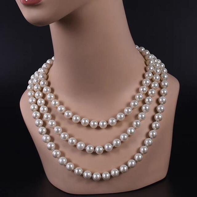 商品説明 素材:ガラスパール内側長さ：43cm&nbsp;+7cmパールサイズ：約6mm玉☆☆★★★★★★★★★★★★★☆☆&nbsp;◆お客様のご覧になっているモニター等により多少色が異なる場合がございます。あらかじめご了承ください。&nbsp;◆複数ご注文の場合やお急ぎの場合は必ず事前に納期のお質問をお願いいたします。&nbsp;◆サイズの誤差は多少発生します。ご了承下さい。&nbsp;◆当店は販売のみとなっておりますので、商品の使用方法等についてのお問い合わせにはお答え出来ません。&nbsp;☆☆★★★★★★★★★★★★★☆☆&nbsp;注意事項1丶ご利用のPC環境により、実際の商品と色が異なる場合がございます。予めご了承ください。2丶新品未使用品ですが、外箱に初期からのスレ、剥げ歪みなどあります。3、海外品ですので、気にされる方はご遠慮下さい。4丶ご注文完了後、お客様都合による交換キャンセル及び不良品以外のご返品ご交換はお受け致しておりません。5丶梱包材のみの損傷や、お客様のイメージ違いによる性能、色、形、サイズの違い、ご注文間違い等による返品もお受けできません。配送なので軽微な傷などがつく場合がありますので、&nbsp;神経質な方のご購入はご遠慮ください。6丶販売条件について海外輸入製品の為、日本語の説明書は付いておりません。7丶品質に極端なこだわりをお持ちの方、極端に神経質な方はご購入ご遠慮ください，返品は対応していません8丶あくまで画像はイメージですので、商品改良の為パッケージや一部仕様が少し変更になる場合もございます。上記理由の返品交換は承ることが出来ませんので予めご了承くださいませ。&nbsp;