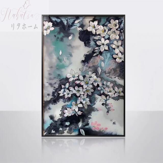 A055539ガラス琺瑯彩 エナメル工芸品 高級琺瑯飾り絵 玄関 壁掛け 琺瑯絵美術品