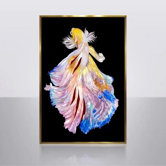 A055546ガラス琺瑯彩 エナメル工芸品 高級琺瑯飾り絵 玄関 壁掛け 琺瑯絵美術品