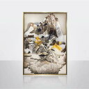 A055548ガラス琺瑯彩 エナメル工芸品 高級琺瑯飾り絵 玄関 壁掛け 琺瑯絵美術品(3)