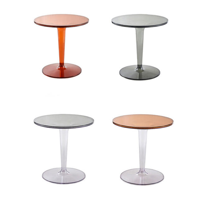 A011714高級アクリルサイドテーブル コンソールテーブル玄関テーブル 花台 電話台 [3]