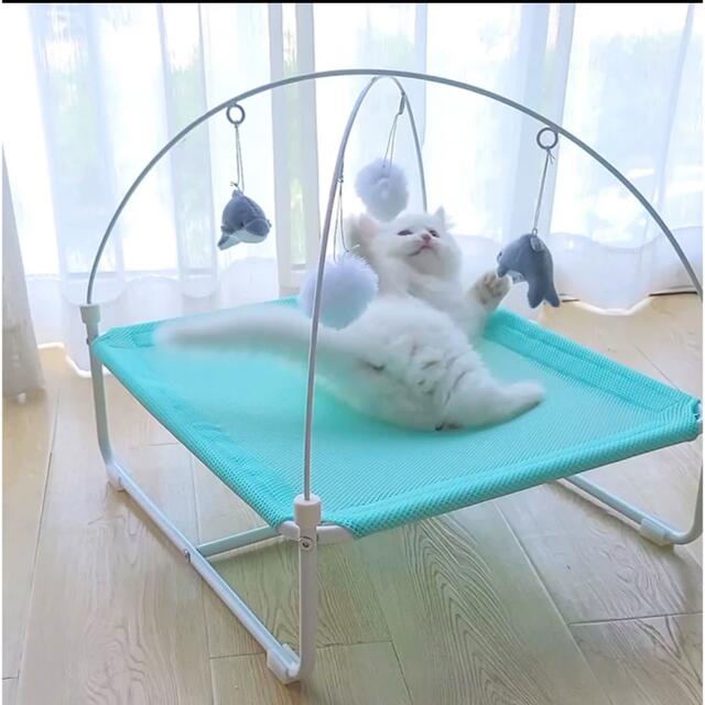 A055645ネコベッド 自立式 四季 猫ベッド ペット用品 猫寝床 犬猫用ベッド 丸洗い(3.0)