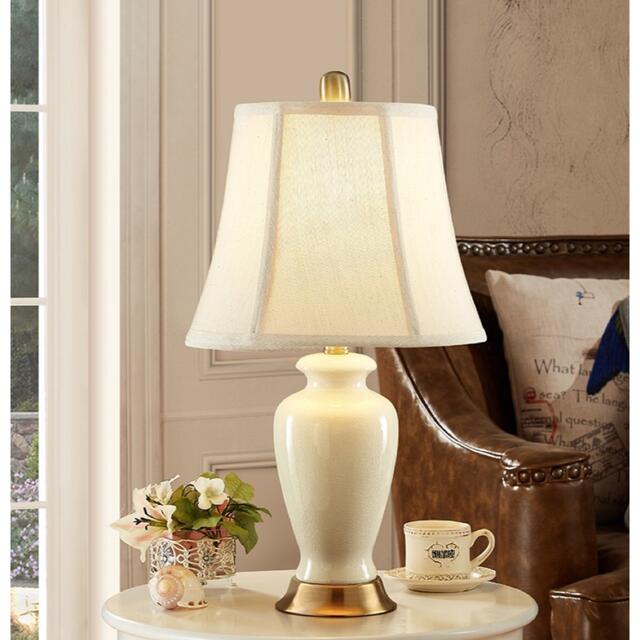 A055666高級照明スタンドライト テーブルランプ デスクライト ．陶器卓上ステンド