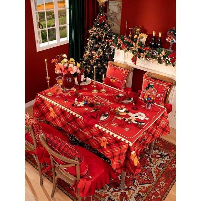 A055718テーブルクロス　北欧 パーティー遠足シート テーブルシート クリスマス