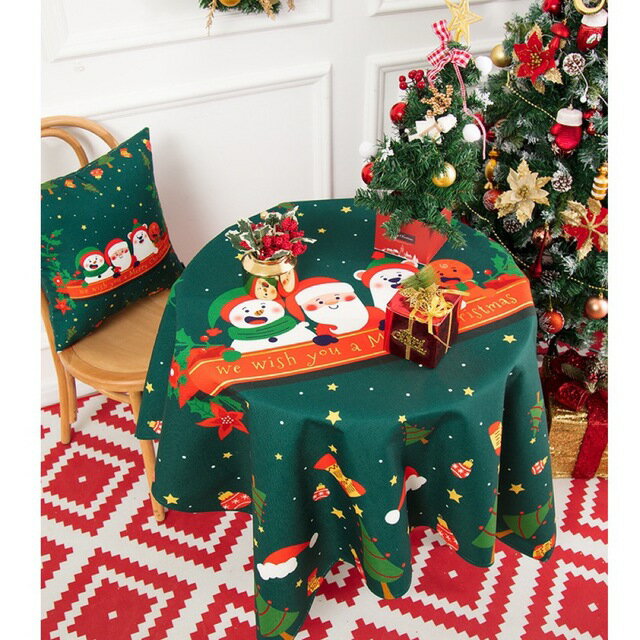 A055741テーブルクロス　北欧 パーティー遠足シート テーブルシート 撥水加工 クリスマス