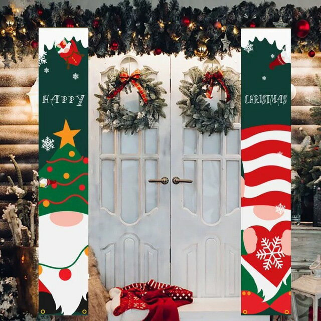 樂天商城 - A055887クリスマス装飾背景布 サンタクロースの吊り布 タペストリー 壁掛けタペストリー