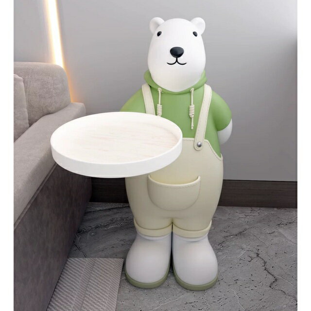 A011845高級サイドテーブル コンソールテーブル ．玄関テーブル 電話台 飾り台 熊