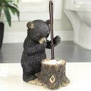 A056158熊 トイレブラシ掃除セット .トイレ用品 .トイレブラシ立て 便器ブラシ