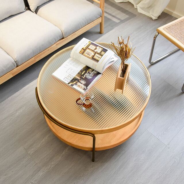 A056299高級 北欧風 丸型 センターテーブル リビングテーブル ローテーブル