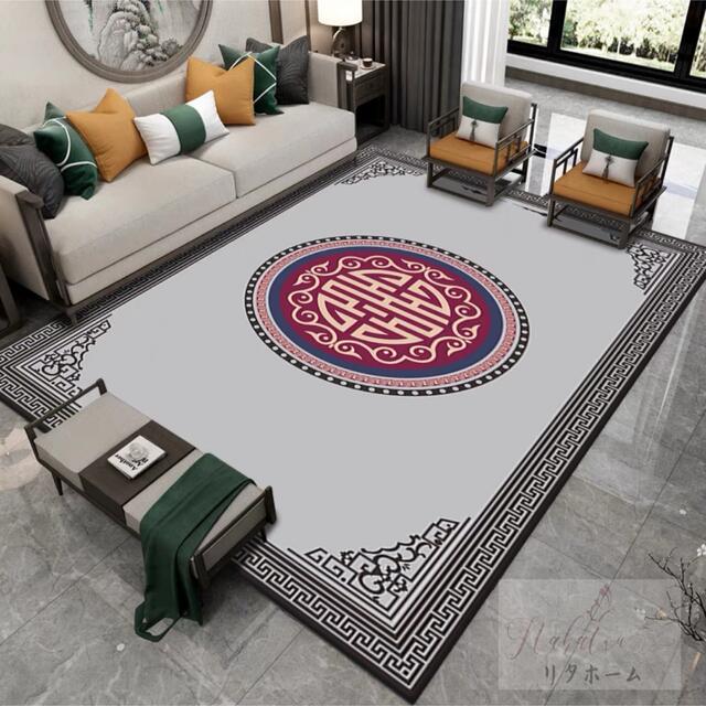 A056336ラグカーペット ラグマット 160x230cm ホットカーペット対応 玄関マット