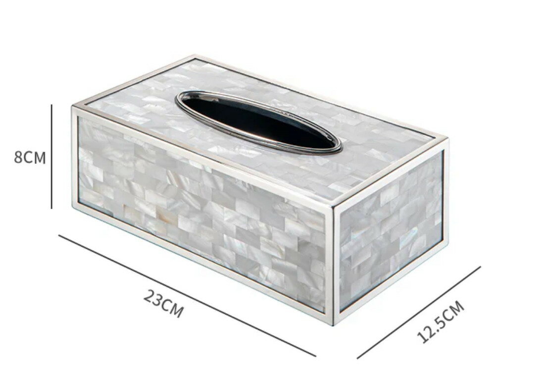 A060156高級ティッシュケース ティッシュボックス 貝入れ [2]