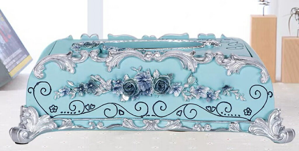 高級感のある .ティッシュケース花柄 薔薇 [2]