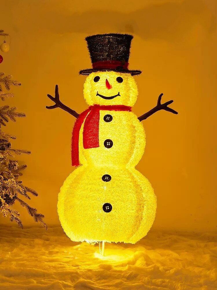 Table, Paper Lamps - A014644ガーデンライト 置物　クリスマス サンタライト屋外 クリスマス装飾 庭飾り