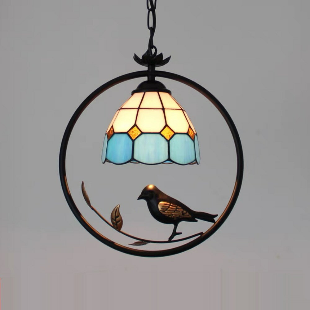 A008332ステンドグラス．ペンダントライト豪華天井照明ステンドグラスランプ ガラス工芸品 電源直結タ..