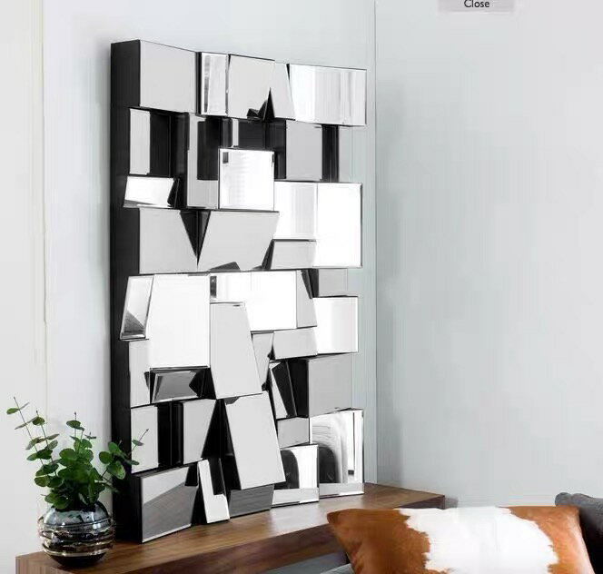 A014326高級豪華鏡 壁掛け鏡 壁掛け .壁掛けミラー ウォールミラ100x70cm アンティーク調 [2]