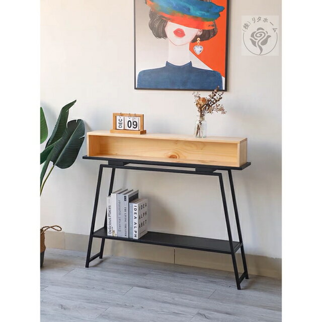 A014531サイドテーブル 電話台 コンソールテーブル 花台 玄関テーブル アンティーク調