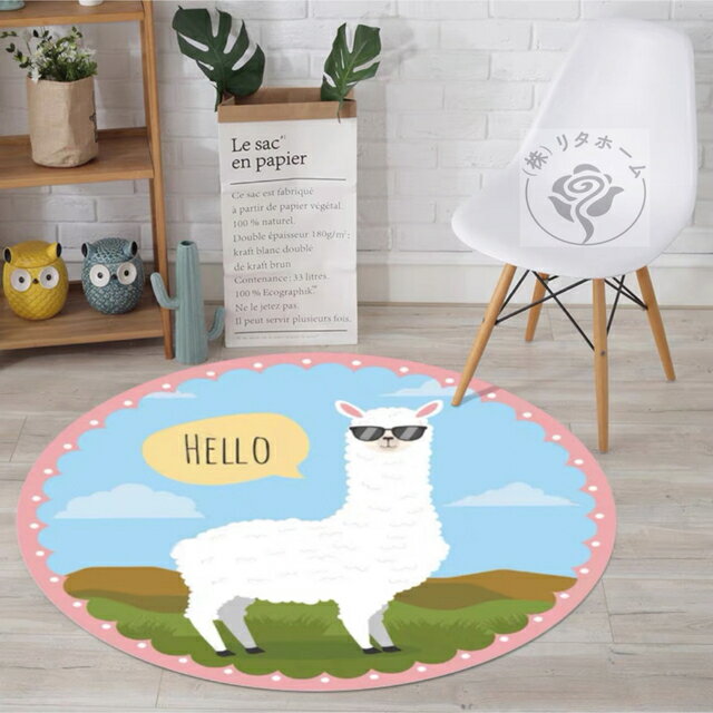 A014635ラグマット リビング．玄関マット カーペットお風呂マット 80cm