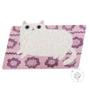 A014766ラグマット 泥落とし 洗える 玄関マット 屋外 屋内 カーペット 猫柄雑貨(3)