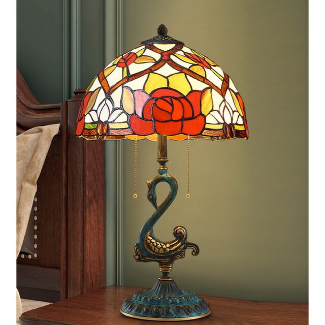 Paper Lamps - A014921高級ステンドグラスランプ 卓上スタンド 豪華テーブルランプ 卓上照明