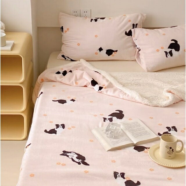 A014936可愛い 毛布 ブランケット ひざ掛け かけ布団100x150 暖かい 犬