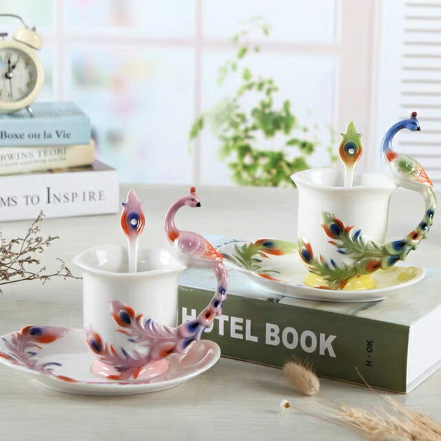 A014992カップ ソーサー2客揃 ティー コーヒー(マクジャク）