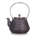 A015001鋳鉄 鉄 急須 職人手作り鉄瓶 やかん 提梁壺 茶壺 水壷 煮茶壷 茶道具