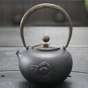 A015007鋳鉄 鉄 急須 職人手作り鉄瓶 やかん 提梁壺 茶壺 水壷 煮茶壷 茶道具