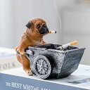 A015189犬型 灰皿 植木鉢 イヌ サングラス小物入れ パグ雑貨 置物 PUG