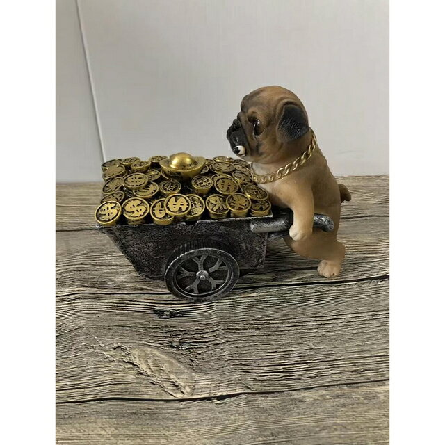A015190犬型 灰皿 植木鉢 イヌ サングラス小物入れ パグ雑貨 置物 PUG [2]