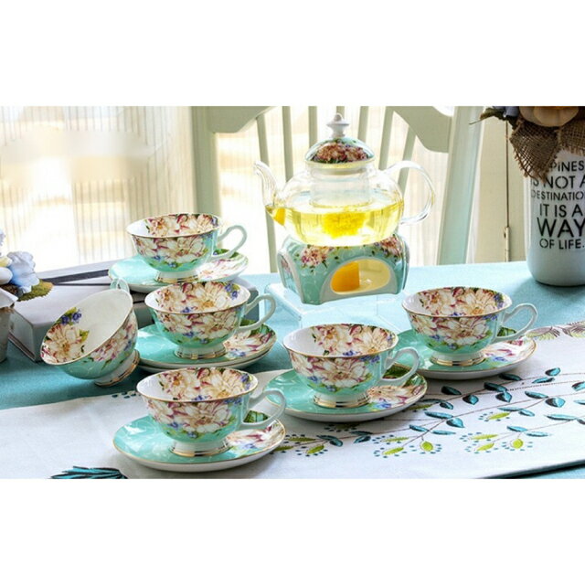 A015206姫ディーニ ティーカップ＆ソーサー 6客セット 花柄，陶器．食器 お皿