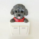 A015339プードル犬 3D 立体 スイッチフレーム インテリア雑貨 スイッチ装飾