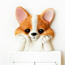 A015342コーギー犬 3D 立体 スイッチフレーム インテリア雑貨 スイッチ装飾