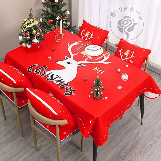 A015382テーブルクロス　北欧調 パーティー遠足シート テーブルシート クリスマス
