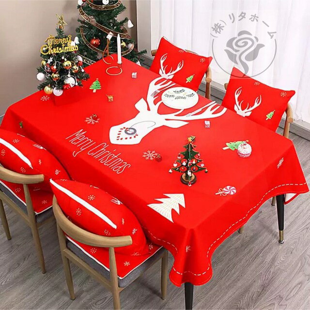A015385テーブルクロス　北欧調 パーティー遠足シート テーブルシート クリスマス